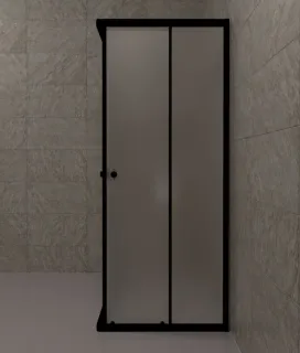 Душевой уголок Triton Вента Щ0000064632 120x80 см профиль чёрный стекло матовое